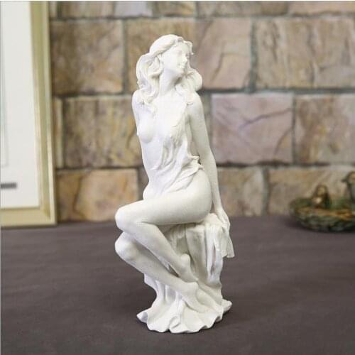Europe America Abstract Human Body Art Resin Sitting Posture Beauty Statue/ Natural Sandstone Sculpture Modern Home Decoration