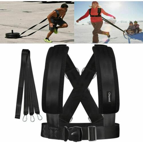 Fitness Equipment Shoulder Harness Gym Pull Sled Drag Speed Weight Training Workout Strap Weight Muscle Sport Accessories
