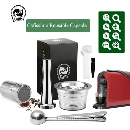 Coffee Capsule For Tchibo Cafissimo Coffee Filter Pod Cup Stainless Steel Reusable Refillable Capsula Cafissimo Coffee Machine