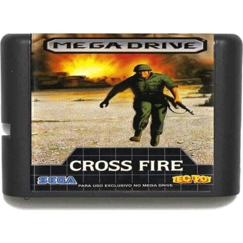 Cross Fire 16 bit MD Game Card For Sega Mega Drive For Genesis