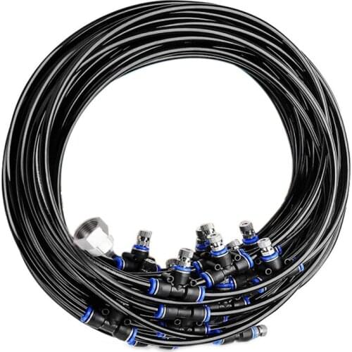 Water Spray Kit 6-18M Wet Fog Garden Nebulizer Outdoor Misting System Water Mist For Greenhouse Humidification Patio Cooling