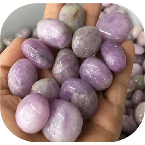 Crystals healing stones natural purple kunzite crystal tumbled stones for home decoration Камни