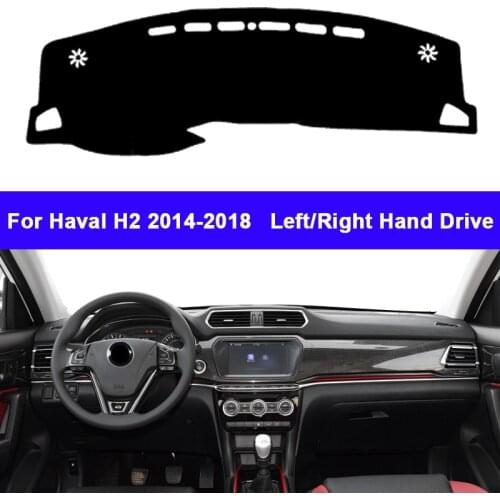 Car Dashboard Cover DashMat Carpet Cape For Haval H2 2014 2015 2016 2017 2018 RHD LHD Console Protector Sun-Shade Anti-UV