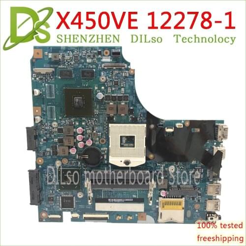 KEFU X450VE For ASUS X450V D451 12278-1 Mainboard 12278-1 SV41V MB 48.4LE12.011 GT720M 2G DDR3 Laptop Motherboard Test work 100