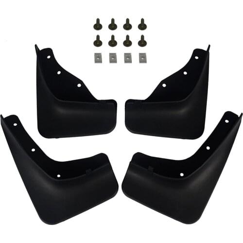 Set of 4 Front and Rear Splash Guard Mud Flaps for Lincoln MKC 2014 2015 2016 2017