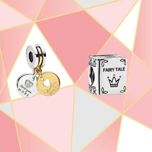 2021 New High Quality 100% 925 Sterling Silver Original Fairy Tale Book More And Favorite Charms Womens Fashion Diy Jewelry