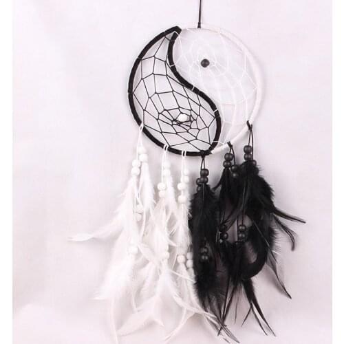 Newest Handmade Dream Catcher with Feathers Car Wall Hanging Decoration Gift Wind Chimes Room Indian Style Decor Dreamcatcher