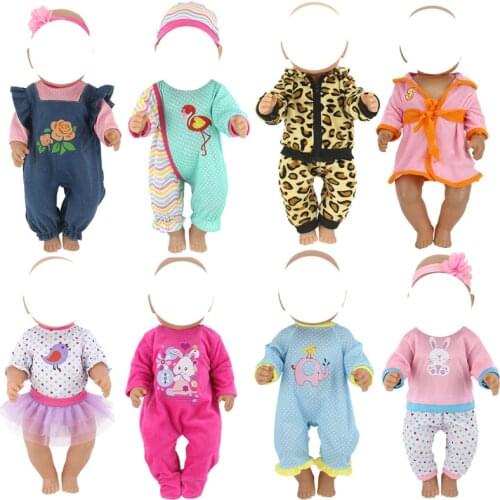 Doll Clothes for 18 inch doll coat for 17" baby doll rompers accessories children girl play doll toys wear dropshipping