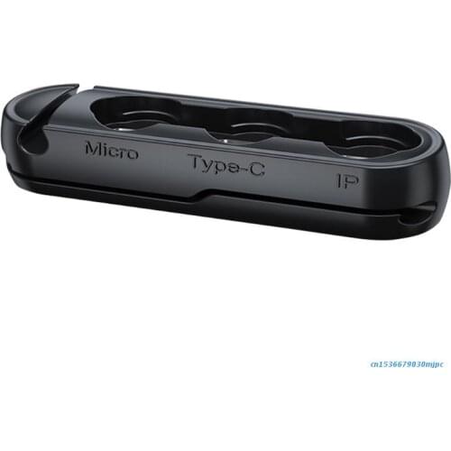 Data Cable Organizer Portable Storage Box Magnet Adapter Connector Silicone Environmentally Friendly Cable Management