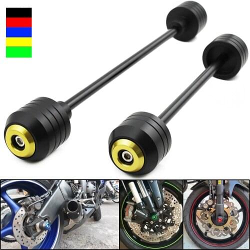 For SUZUKI GSXS GSX-S 750 1000 /F 2015 2016 2017 2018 Front Rear Wheel Slider Fork Axle Crash Protector Swing Arm Pad POM NEW