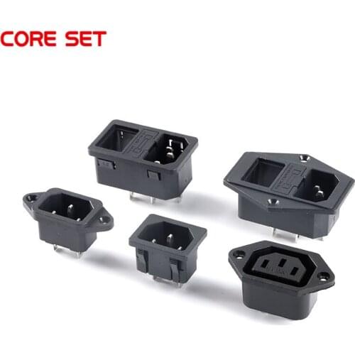 AC Power Socket Full Copper AC-01 AC-02 AC-03 AC-04 AC-06 AC-013 AC-013A AC-14-F16 Connector Plug Male Female Socket 250V 10A