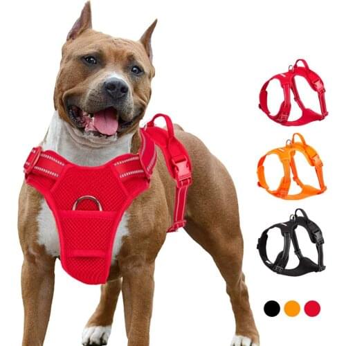 Truelove Pet Dog Harness Breathable Mesh Padded Outdoor Sport No Pull Vest Adjustable Harness For Medium Large Dog Accessories