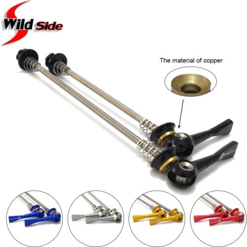 Ultra-light 55gpair Titanium Ti Axis Skewers QR MTB Road Bike Bicycle Quick Release Front 100 Rear 130135mm Wheel Hub Skewers