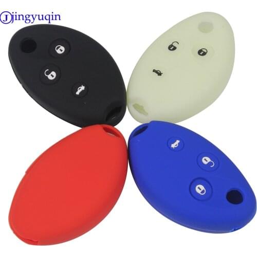 Jingyuqin Silicone Car Key Fob Shell Cover Case For Citroen C5 C8 Picasso Xsara Berlingo