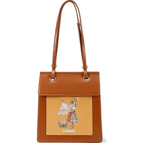 WOMENS Bag New Style Versitile Fashion Crossbody Bag Cartoon Hand Toth Big Bag handbag ladies hand bags Shoulder bag purses