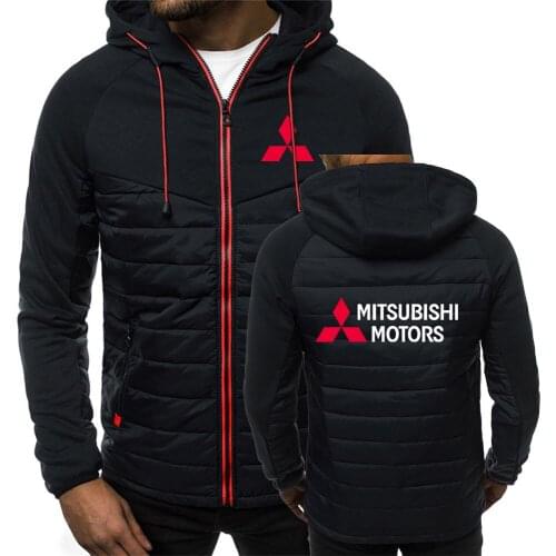 Mitsubishi Motors 2021 Printing warm Hip hop Thicken Hoodies Long Sleeve Outerwear Print Warm Coats Popular Zipper Jackets