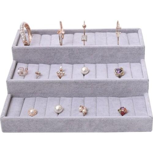 Earring Jewellery Display Storage Box Tray Show Case Holder Stand