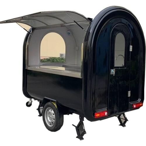 220cm Customzied Mobile Food Carts Van Hot Dog Trailer Ice Cream Vending Cart