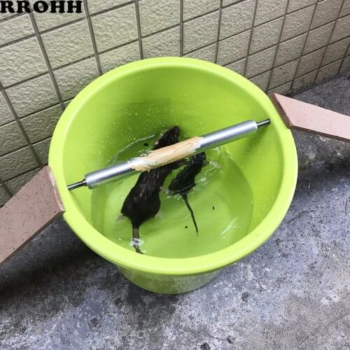 Auto Mouse Traps Household Pest Mice Control Rodent Bait Killer Stainless Steel Rolling Stick Rat Catcher Catching Mousetrap