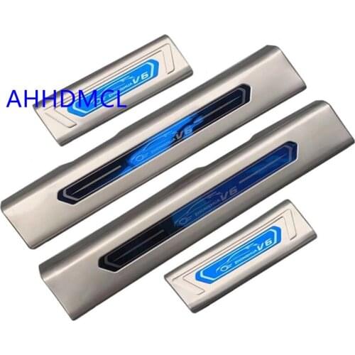 Car Welcome Pedal Threshold Strip Door Sill Strip For Zhonghua V6 2018 2019 2020