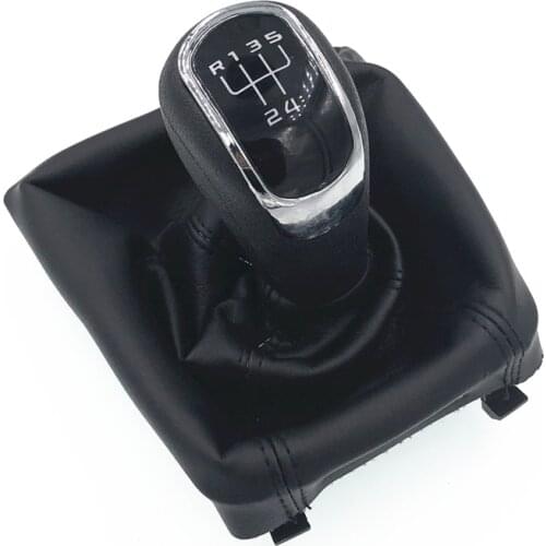 Free Shipping For Skoda Octavia II 09-12 Superb II 08-12 Yeti 09-12 5 Speed Manual Car Gear Shift Knob Gaiter Boot Cover