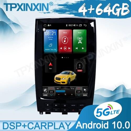 Wireless Carplay 4+64G Android For Infiniti q50 2015-2020 Unit Multimedia Player Auto Radio Tape Recorder GPS Navigation DSP IPS