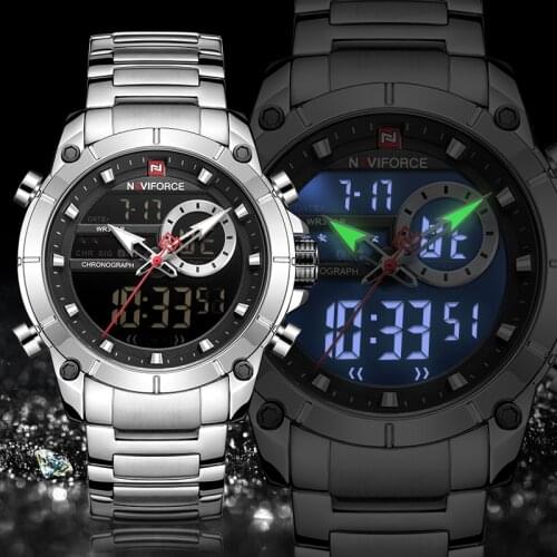 NEW NAVIFORCE Watches for Men Top Luxury Brand Fashion Sport Men’s Watch Stainless Steel Waterproof Quartz Wristwatch Male Clock