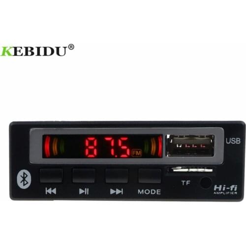 Kebidu HIFi TF Radio MP3 Decoder Board 5V 12V Audio Module for Car Remote Music Speaker USB Automobile Car Mp3 Player