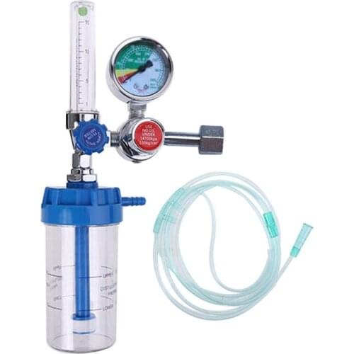 Pressure Oxygen Buoy Type Oxygen Inhalator Meter Pressure Reducing Valve Regulator G5/8 Me-dical Units Hypoxic Patients