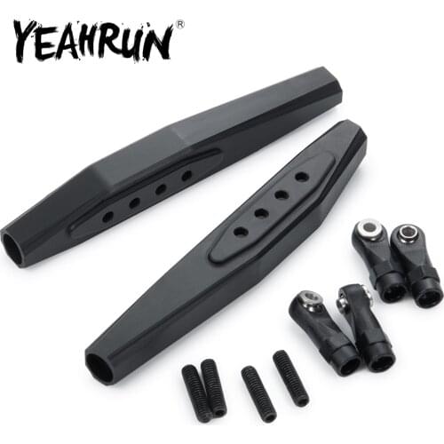 YEAHRUN Aluminum Alloy Rear Arm Kit Suspension Link Rod Upgrade Part for Axial Wraith 90048 90053 RR10 1/10 RC Crawler Car