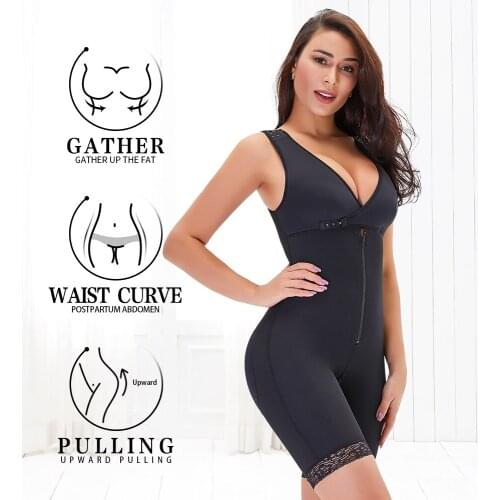 Full Body Shaper Shapewear Women Slimming Waist Trainer Tummy Control Corrective Underwear Butt Lifter Bodysuit Thigh Slimmer
