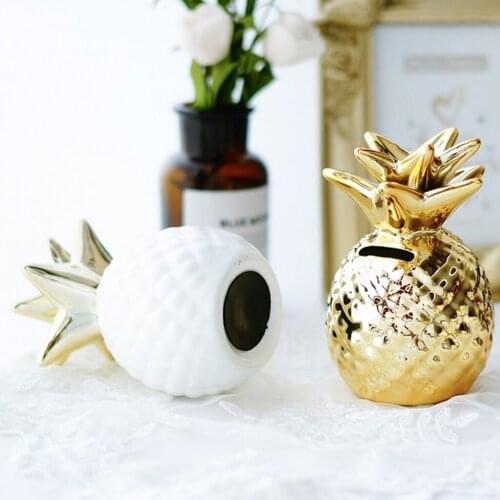 Dictionary Creative Pineapple Mini Piggy Bank Home Table Ornaments