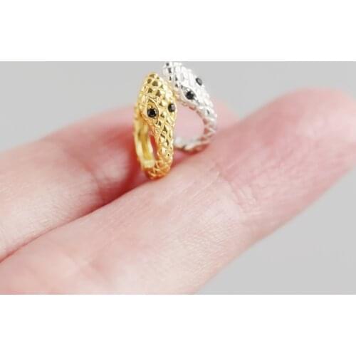 Metal Small Ring Earrings, Ladies Simple Rock Punk Snake Birthday Party Jewelry and Wedding