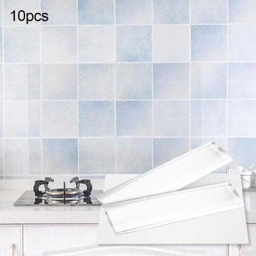 10Pcs 68x45cm Kitchen Oil-proof Wall Stickers Self Adhesive Protective Film Oil-Proof Stickers