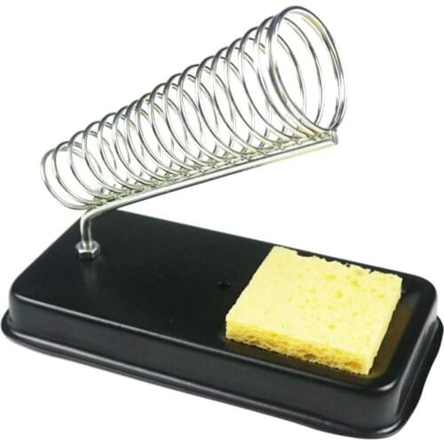 Metal Iron Useful Solid Metal Base Soldering Iron Bracket Stand Holder Support Station Frame Portable for Electrical Working