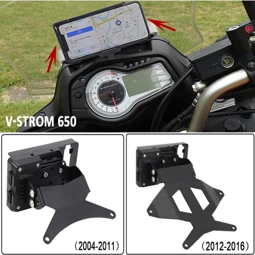 Motorcycle SMART PHONE Navigation GPS Plate Bracket Adapt Holder Kit For SUZUKI V-Strom VStrom DL 650 2004-2016