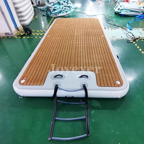 Water Sports Super Strong Inflatable Swim Island Floating Raft Non Slip Inflatable Dock Platform Floating On Water