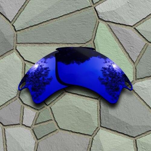Violet Blue Sunglasses Polarized Replacement Lenses for Oakley Fast Jacket XL