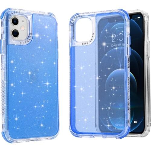 Shockproof Dual Layer Solid Candy Color Case for iPhone 12 11 Pro 12Mini iPhone11 7 8 Plus SE 2020 XR XS Max X Phone Shell Cover