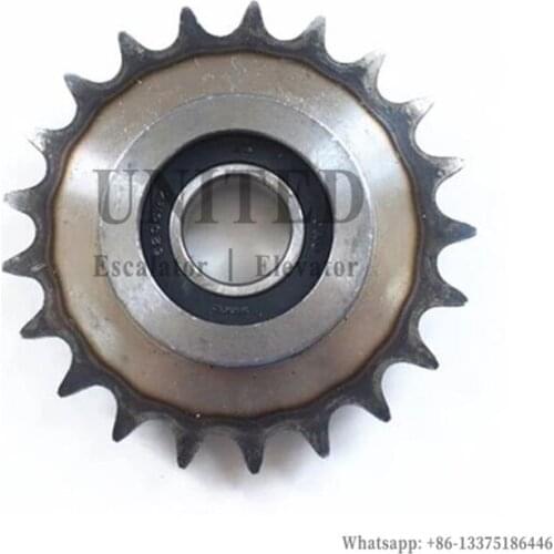 Escalator Gear 21 Teeth OD112 W25 Bearing 6205
