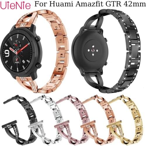 20mm replacement Bracelet For Huami Amazfit GTR 42mm Women Band with Rhinestone Strap For Samsung Galaxy Watch Active wristband