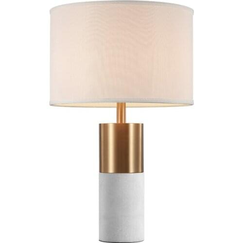 Modern minimalist creative designer hotel lobby club reception room living room bedroom bedside marble table lamp
