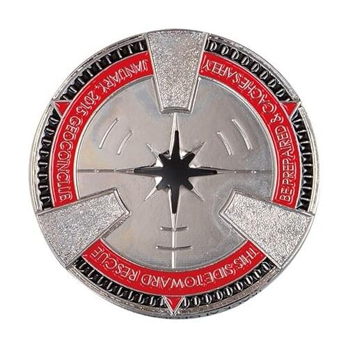 Custom silver plated metal coin promotion