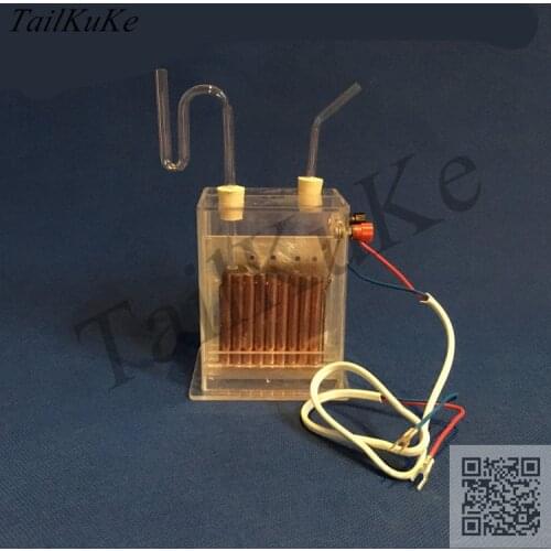 Vertical Diaphragm Electrolyzer J2605 Electrolysis Saturated Salt Water Chemical Apparatus Hydrogen Product Teaching Apparatus