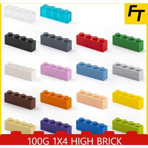 100g Small Particle 3010 High Brick 1x4 Building Block Parts DIY Blocks Compatible with Creative Gift Castle Toys