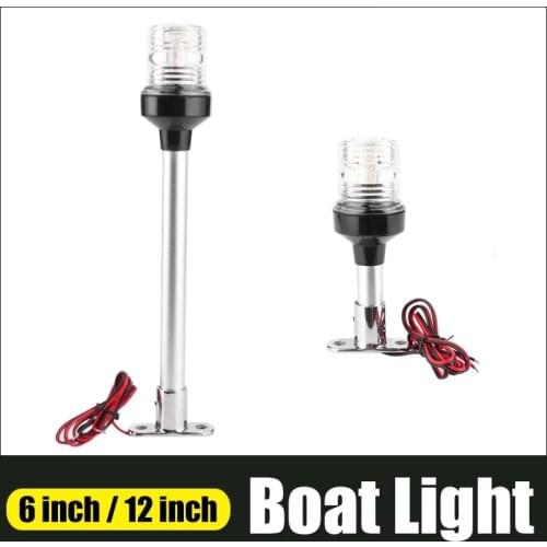12~24V Marine Boat LED Navigation Lights Waterproof Stern Anchor Light 4500K Warm White Lamp