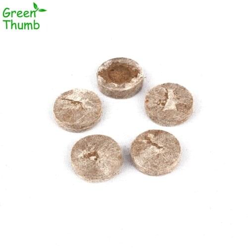 15pcs Green Thumb 30mm Nursery Soil Block for Early Seed Planting Propagation Plug Cultivating Soil