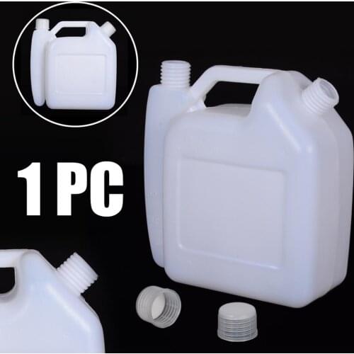 2 1.5L 6.30x2.87x6.57" White Bottle Fuel Mixture Gasoline Tank Travel Oil Trimmer Chainsaw 1:25 Garden Tools Parts