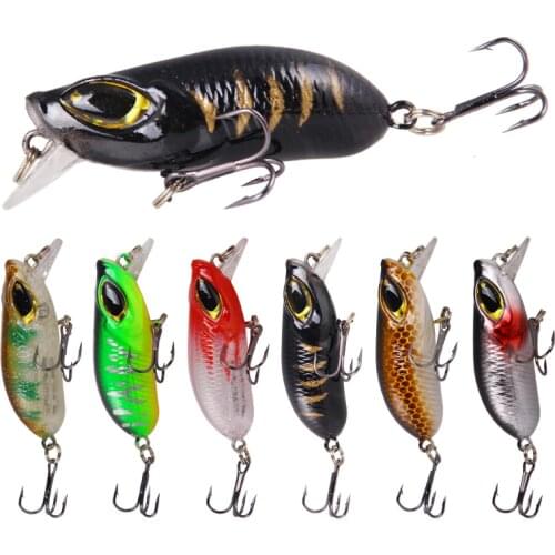 2020 New 6cm 7.5g Crankbait Fishing Lure Artificial Crank Hard Bait Topwater Minnow Fishing Wobblers Japan Fish Lures