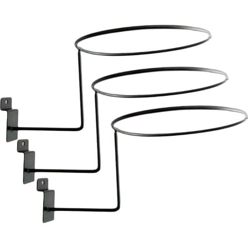 3pcs Metal Helmet Display Holder Stand Hanger Hook for Fisherman Cowboy Hats Wig